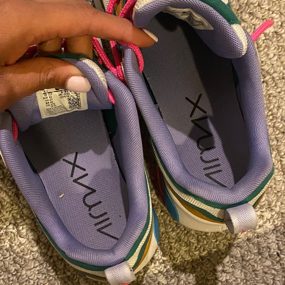 Nike Sneakers in Green, Gold, and Pink - Picture 2 of 4